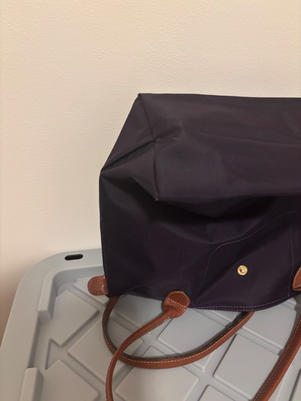 Plum Longchamp Le Pliage Nylon Tote – Medium - Picture 9 of 15